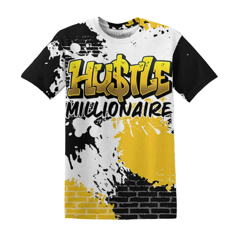 NastyJamz Yellow Ochre 6s T Shirt Match Hustle Millionaire 3D